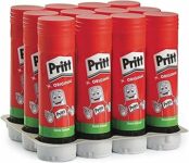 Pritt Colla Stick 12 x 22g, Colla per bambini sicura e affidabile, Adesivo per lavoretti e fai da te, con una tenuta forte per uso scuola e ufficio, 12 stick x 22g – B005NCODDU