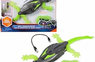 HEX BOTS Geco Telecomandato, Giocattolo Interattivo Radiocomandato, Ricaricabile con Cavetto USB, Si Arrampica sulle Pareti e Corre sui Pavimenti, Giocattolo per Bambini e Bambine, 4+ Anni – B0CSP8H16R