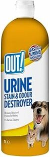 OUT!, detergente elimina odori, per urina di Animali, 1 litro – B01MU8TUU6