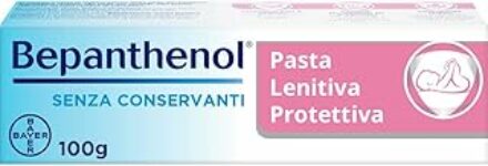 Bepanthenol Pasta Lenitiva Neonato Protettiva, Pasta Cambio Pannolino con Pantenolo che Idrata e Rigenera la pelle, Crema per Bambini Irritazione Pannolino Senza Conservanti, Profumi e Coloranti 100 g – B00D3HUJH6