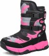 Mishansha Bambini Stivali da Neve Ragazze Caldo Fodera Stivaletti Invernali Ragazzi Scarpe Comodo Antiscivolo – B0FC6D851R