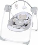 Ingenuity Comfort 2 Go Altalena compatta portatile a 6 velocità con musica, pieghevole, 0-9 mesi (Cuddle Lamb) – B07QVLTZ6N