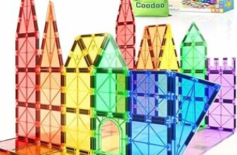 Piastrelle magnetiche Giocattoli per bambini Giocattoli magneti per il bambino Blocchi magnetici Giocattoli da costruzione Giocattoli Montessori per ragazzi e ragazze di 3+ anni – B0BGLTYW59