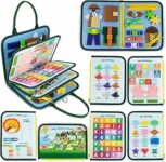 BONNYCO Montessori Busy Board Feltro. Valigetta Giochi Montessori Didattici, Pannello Sensoriale Bambini Board. Giochi Bambini 1 2 3 4 5 6 Anni, Regalo Bambino Bambina Bimbo Book Compleanno Natale – B0CQ2XBTSB