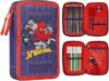 Marvel Astuccio Scuola Porta Penne Completo di Set Cancelleria Astuccio 3 Scomparti Bambino e 2 Scomparti Gadget Spiderman Avengers Ufficiale Regalo Back to School – B08KZZ2PDP
