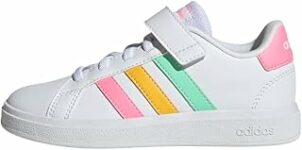 adidas Unisex – Bambini e Ragazzi Grand Court Court Elastic Lace And Top Strap Shoes – B0BPDZ3DJY