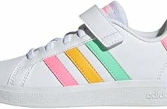 adidas Unisex – Bambini e Ragazzi Grand Court Court Elastic Lace And Top Strap Shoes – B0BPDZ3DJY