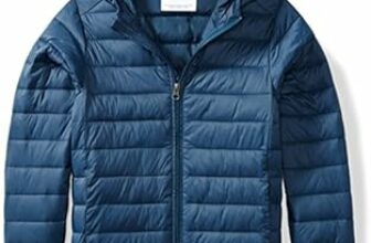 Amazon Essentials Piumino Leggero con Cappuccio Impermeabile e Ripiegabile Bambini e Ragazzi – B0738GDYSX