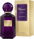 Chopard Iris Malika 100 ml – Eau de Parfum da Donna – Fragranza Floreale Ambrata – Note Avvolgenti di Iris, Gelsomino, Spezie, Fava Tonka e Cisto Labdano – Flacone in Vetro Viola – B0B8ZG1HG2