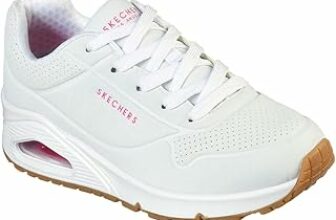 Skechers Uno – Stand On Air, Sneaker Bambine e ragazze, White Pu H Pink Trim, 36.5 EU – B08FCW4RPN