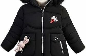 LSHDCER Ragazze Giubbotto Invernale Bambini Cappotti Di Neve Trapuntata Lungo Giacca Giacche Parka – B0B8ZLVRD9