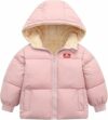 Kids4ever Cappotto Invernale per Bambina e Bambino Giacca con Cerniera e Cappuccio Antivento in Caldo Pile Tuta da Neve con Due Tasche 6 Mesi-5 Anni – B0CHRW4QSY