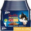 Felix Purina Le Ghiottonerie Doubly Delicious Cibo Umido per Gatti con Manzo e Pollame, Tacchino e Fegato, 48 Buste da 85 g – B08YD4968F
