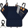 Estensore per sedile posteriore per cani, con fondo rinforzato duro e rete, amaca resistente, grandi alette laterali, protezione completa per auto/SUV, porte, sedile posteriore e pavimento, – B0C9JGP28P