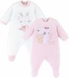 Chicco Set di 2 Tutine Neonato e Neonata in Morbido Tessuto, Abbigliamento Bambino e Bambina 0-24 Mesi, Designed in Italy – B08XJVR7BL