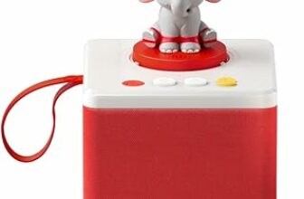 FABA Raccontastorie, Cantastorie per bambini con contenuti audio da 0 a 10 anni, Cassa audio con Personaggio Sonoro Ele l’elefante, Gioco educativo musicale, Versione italiana – B07YF3JY7J