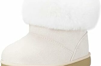 Gaatpot Stivali per Bambine e Ragazze Stivaletti da Neve Ragazzi Fodera Scarpe con Invernali Bambini Stivale con Imbottitura Calda 20-29EU – B0DFCFDP44