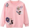 Codkkre Felpa Senza Cappuccio Bambina Cotone Pullover Ragazza Casuale Felpa Maniche Lunghe Bambina 2-10 Anni – B0CPYJTHHQ