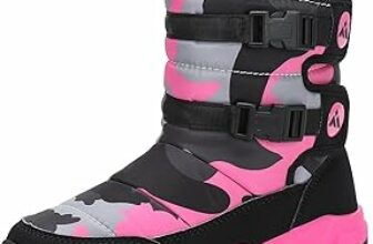 Mishansha Stivali Neve Bambini Stivaletti Ragazze Doposci Scarponcini Imbottiti di Pelo Scarpe Invernali Comodi Caldi e Antiscivolo – B0B6WCJXR5