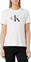 Calvin Klein Donna T-shirt Maniche Corte Core Monologo Scollo Rotondo – B09R2C2VHG