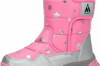 Mishansha Stivali Neve Bambini Stivaletti Ragazze Doposci Scarponcini Imbottiti di Pelo Scarpe Invernali Comodi Caldi e Antiscivolo – B07GPGHRZ3