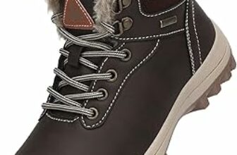 Mishansha Scarpe Invernali Bambini Antiscivolo Stivaletti Invernali con Calda Imbottitura per Ragazzi e Ragazze, Bambino e Bambina, Gr.24-36 – B0972GXS4X