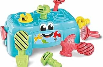 Clementoni – Banchetto Svita Avvita, Gioco per Bambini con Martello, Cacciavite e Chiave Inglese, 6 Accessori, Cassetta degli Attrezzi Portatile, Regalo Bambini 3 Anni, Made in Italy, 17042 – B01DBR2S3A