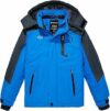 Wantdo Giacca da Montagna Calda Invernale Giaccone da Neve a Vento Cappotto da Snowboard in Pile Giubbotto da Sci con Cappuccio Impermeabile Bambino – B07D7V2XG7