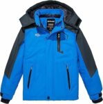 Wantdo Giacca da Montagna Calda Invernale Giaccone da Neve a Vento Cappotto da Snowboard in Pile Giubbotto da Sci con Cappuccio Impermeabile Bambino – B07D7TW91Y