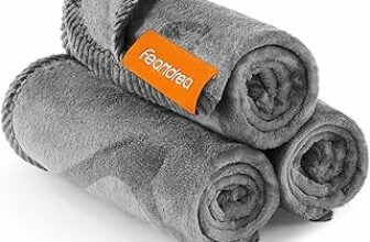 Feandrea Coperte per Animali Domestici, Coperta di 3 Pezzi Lavabili per Gatti, XS, 60 x 40 cm, per gattini e gatti piccoli, Copridivano in flanella per cani, Grigio Ardesia PPB011G01 – B0CQ2HDZW6