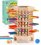 Gioco Montessori 3 4 5 6 Anni, Gioco di Società per Bambini con 36 Bastoncini Colorati e Dadi, Giochi in Legno per Ragazzi Ragazze 3+, Giocattoli Educativo di Famiglia Giochi da Viaggio – B0CRDCZK2Z