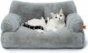 MEWOOFUN Cuccia Grande per Gatti e Cani, 66 x 48 cm, Soffice e Morbida, per Animali di Medie e Piccole Dimensioni, Con Fondo Antiscivolo (Grigio) – B0CT4HWDNC