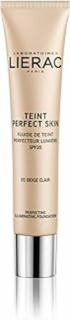 Lierac Teint Perfect Skin Fondotinta Fluido con Acido Ialuronico, per Tutti i Tipi di Pelle, 01 Beige Chiaro, 30 ml – B07YG46LMB