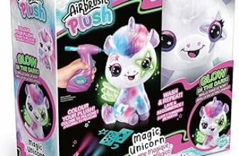 Rocco Giocattoli – Airbrush Plush Unicorno Magico – B0CB4NW3KM