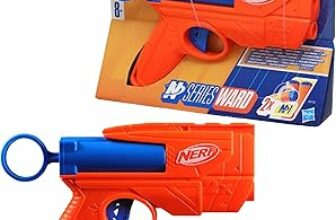 Hasbro Nerf N Series, Ward, Blaster Giocattolo, Per Bambini e Bambine da 8 Anni in Su, Ottima Idea Regalo di Natale, Include 2 Dardi Nerf N1 Ufficiali, Blu e Arancione – B0CP41PRQ9