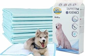 BPS BUENA PET SHOP TAPPETINI IGIENICI PER CANI 60X90 120PEZZI ,TAPPETINI ASSORBENTI PER ANIMALI DOMESTICI , IN CONFEZIONI DIVISI – B08ZM6CYTV