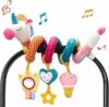 hahaland Giocattolo a Spirale Passeggino Neonati 0 3 6 Mesi, Regalo Neonata Femmina Giochi Passeggino a Sonaglio Appeso, Giocattolo della Peluche da Appendere – B0BGXML34N