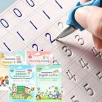 DigMonster, quaderno con inchiostro magico per bambini, riutilizzabili, per scuola materna, con scanalature, design e scrittura a mano, libro per pratica magica – B08Y8NQBWD