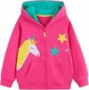 Tokeya Felpe con Cappuccio Ragazza Zip Bambine Cotone Giacca Cappuccio a Manica Lunga Moda Carino Casual Hoodie con Cerniera e Tasche Vestiti Felpa per Ragazze età 3-8 Anni – B0FLJWCFLF