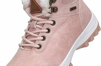 Mishansha Scarpe Invernali Bambini Antiscivolo Stivaletti Invernali con Calda Imbottitura per Ragazzi e Ragazze, Bambino e Bambina, Gr.24-36 – B0972G8CN8