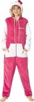 Hello Kitty Sanrio Tuta Intera Bambina con Cappuccio, Anime Accogliente Abbigliamento da Casa Kawaii Pigiama Intero Bambini – B0DBHG974N