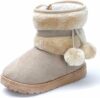 Yeeteepot Bambine e Ragazze Carino Stivali da Neve Calda Foderati Stivaletti Inverno Morbide Piatto Stivali Bambini Pelliccia Antiscivolo Boots – B09G2DXJVB