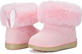 KVbabby Stivali Bambine Stivaletti da Neve Ragazze Caldo Fodera Bambini Stivali da Neve Scarpe da Invernali Antiscivolo Boots All’aperto – B0CG95DYC2