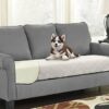 Copridivano impermeabile, Coperta per Animali Domestici Lavabile, Antiscivolo, Protezione per Divano, Copriletto impermeabile per cani, gatti, Crema, 76x190cm – B0FT317DBV