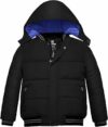 Wantdo Giacca Caldo Invernale Parka con Cappuccio Antivento Cappotto da Esterno Trapuntato Giubbotto in Cotone da Trekking Bambino – B07QSQP77K