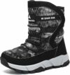 Mishansha Bambini Stivali da Neve Ragazze Caldo Fodera Stivaletti Invernali Ragazzi Scarpe Comodo Antiscivolo – B0FC6FM82B