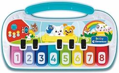Clementoni Baby Pianola degli Animali, Gioco Musicale Prima Infanzia Bambini 18+ Mesi, Tastiera Elettronica Interattiva, Stimola Lo Sviluppo Cognitivo e Creativo, Lingua Italiana, 17938 – B0D8JY9DHL