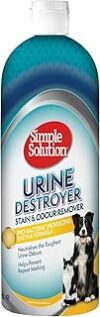 Simple Solution Urine Destroyer Detergente Enzimatico – Rimuove Le Macchie e Gli odori degli Animali Domestici con Potere pulente dei PRO-batteri – 1 litro – B07P5P653T