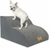 Nepfaivy Scaletta per Cani per Salire sul Letto – Rampa per Cani e Gatti, Scala con Copertura Rimovibile e Lavabile, Grigio, (2 Passi) – B0C9SKK1B5