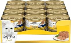 GOURMET Gold – Cibo Umido Gatto Adulto, Mousse con Pollo. 24 Lattine da 85 g – B01M67UNH4